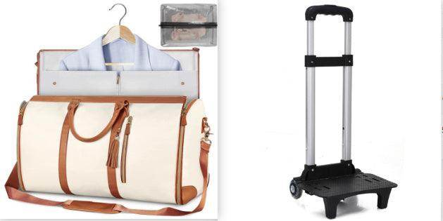 Large Capacity Travel Duffle Bag Women's Handbag Folding Suit Bag Waterproof Clothes Totes - Magellan Fashion Shop