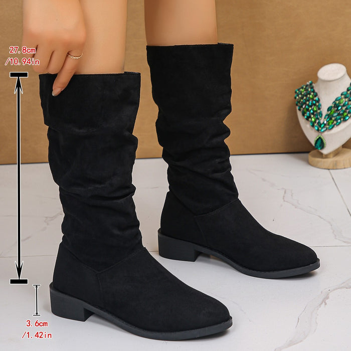 Women's suede boots plus size