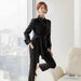 Lace-up Waist Suit Jacket Trouser Suit Women - Magellan Fashion Shop