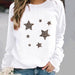 Women's Minimalist Round Neck Casual Printed Sweatshirt - Magellan Fashion Shop