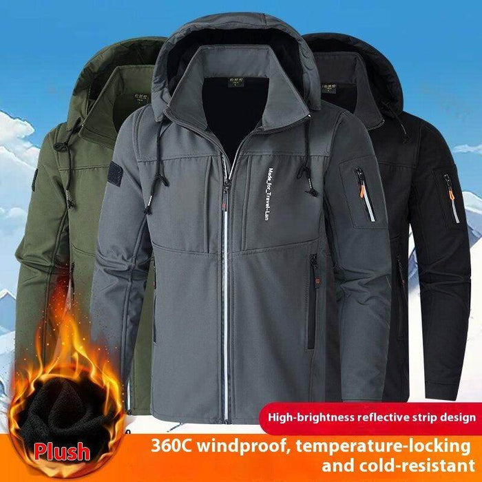 Winter Fleece-lined Work Clothes Outdoor Mountaineering Clothing Camouflage - Magellan Fashion Shop