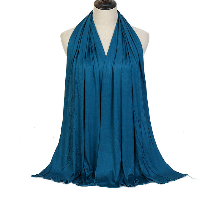 Solid Color Cotton Warm Shawl