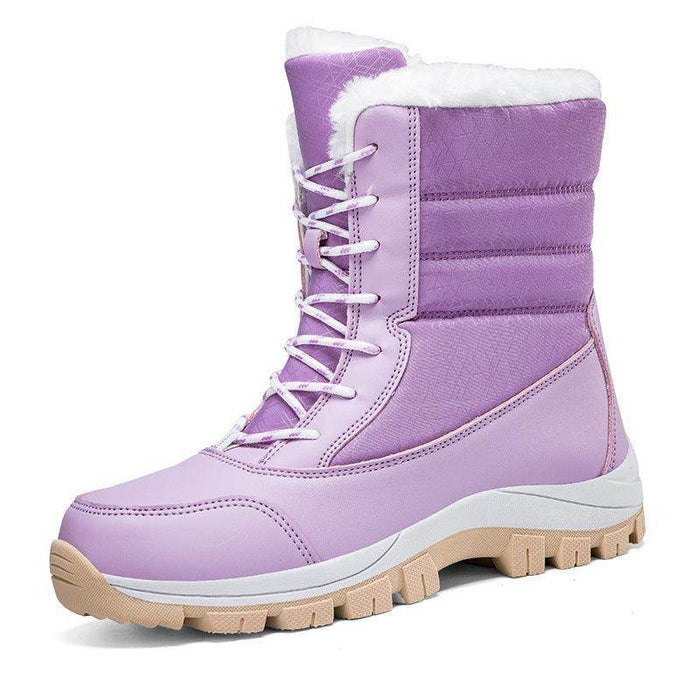 Velvet Warm Cotton Snow Boots High Cotton-padded Shoes - Magellan Fashion Shop