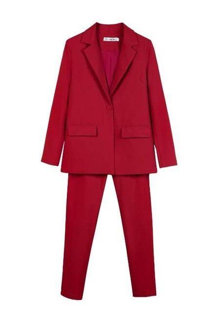 New Work Pant Suits Piece Set For Women Business Interview - Magellan Fashion Shop