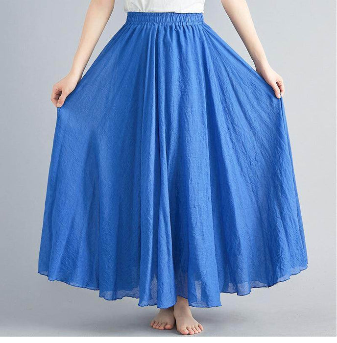 Lady Literature Plus Size Cotton And Linen Skirt - Magellan Fashion Shop