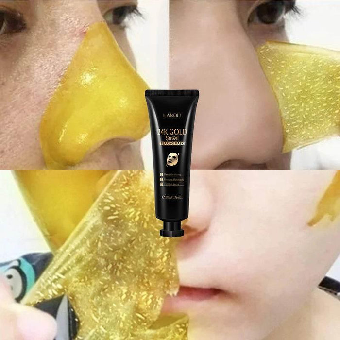 Gold Foil Snail Tear-Off Mask Hydrating - Magellan Fashion Shop