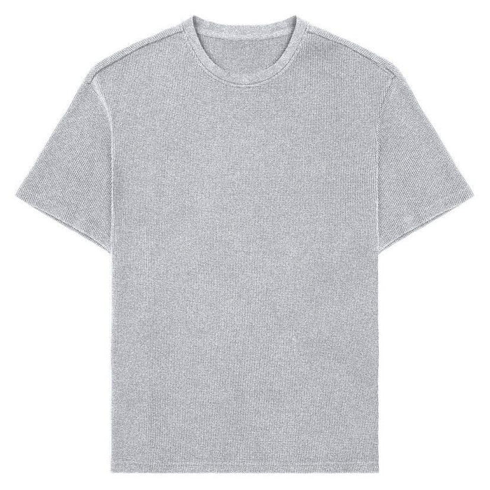 Sports Loose Cotton Fitness Short-sleeved Plaid Sports T-shirt - Magellan Fashion Shop
