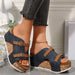 Buckle Wedges Sandals - Magellan Fashion Shop