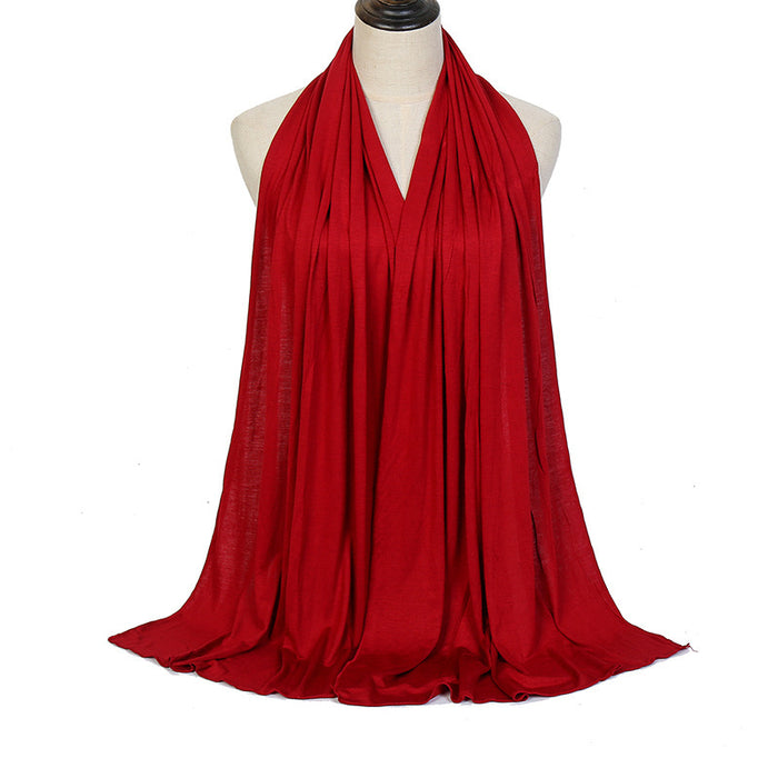 Solid Color Cotton Warm Shawl