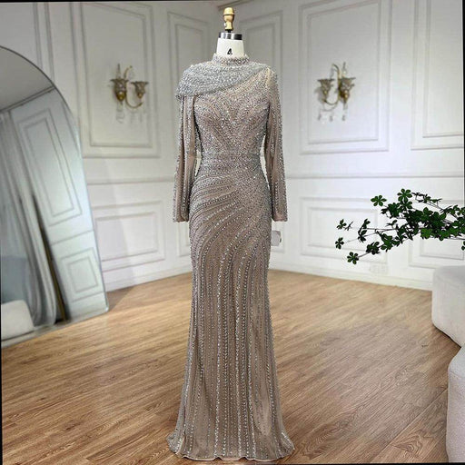 Nude Fishtail Slim Women Dress - Magellan Fashion Shop