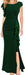 High Waist Slit Dress Elegant Fashion Round Neck Commuting Style Dress Evening Party Dress - Magellan Fashion Shop