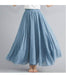 Lady Literature Plus Size Cotton And Linen Skirt - Magellan Fashion Shop