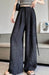 Ice Silk Tie-dyed Linen High-waisted Wide-leg Pants - Magellan Fashion Shop