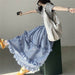 Plaid Elastic Waist Ruffled Tiered Skirt Long Dress For Women - Magellan Fashion Shop