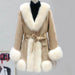 Leather Coat Suede Fur Integrated Mid-length - Magellan Fashion Shop