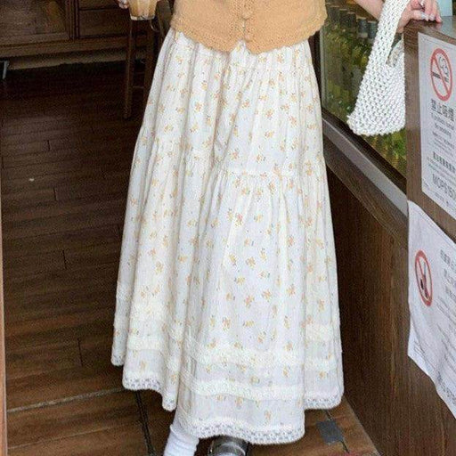 Sweet Lace Edge A- Line Skirt Temperament Slimming - Magellan Fashion Shop