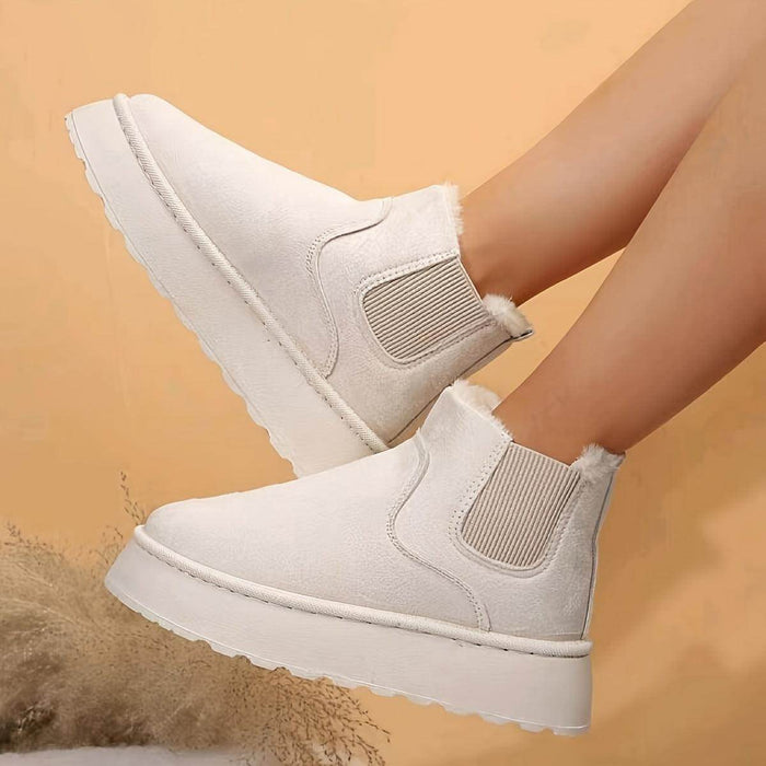 Winter Snow Boots Fashion Flat Thick-soled Cotton Shoes - Magellan Fashion Shop