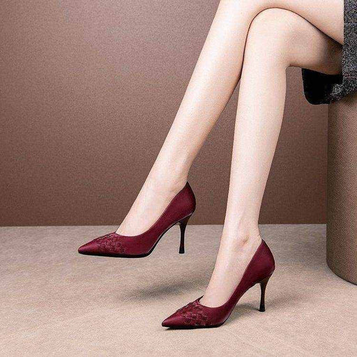 Pointed Shallow Mouth Single Shoes Women Stiletto Fashion Shoes Women - Magellan Fashion Shop