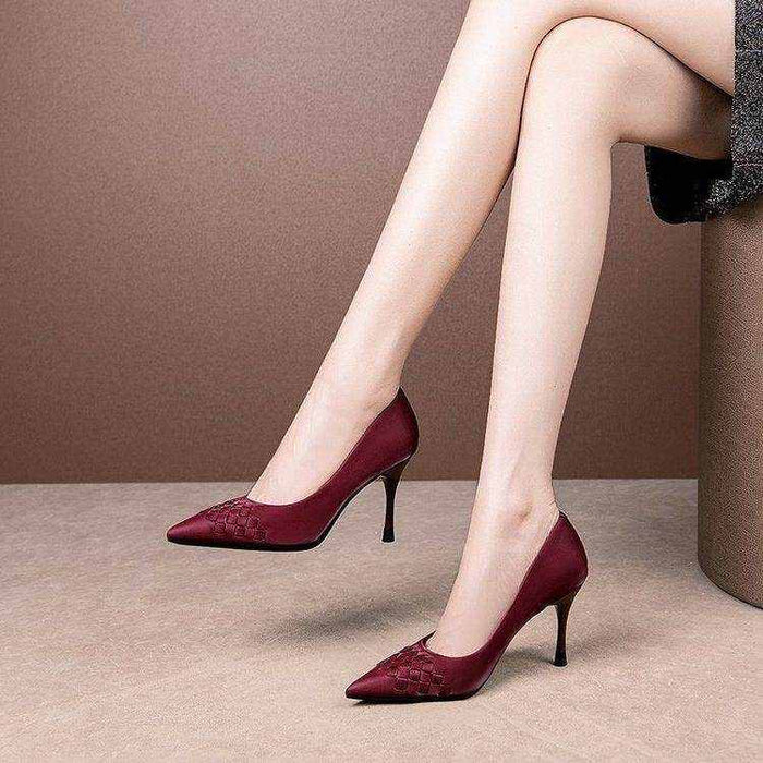 Pointed Shallow Mouth Single Shoes Women Stiletto Fashion Shoes Women - Magellan Fashion Shop