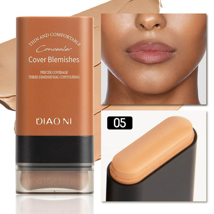 DIAONI With Brush 5 Colors 20g Moisturizing Light Transparent Concealing Foundation - Magellan Fashion Shop