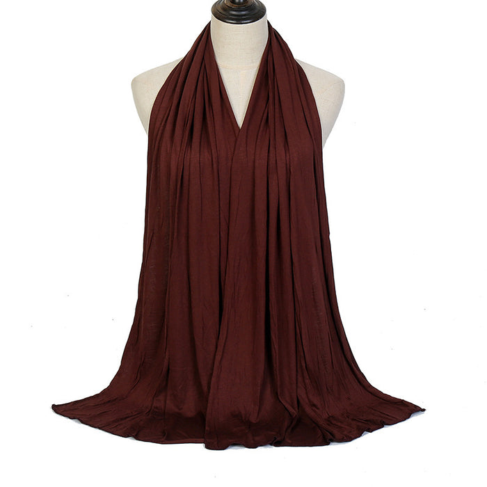 Solid Color Cotton Warm Shawl