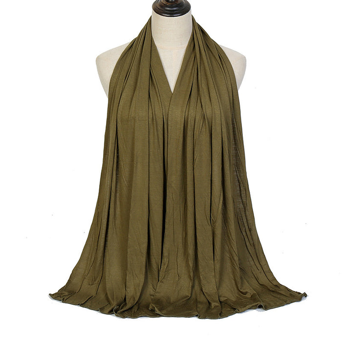 Solid Color Cotton Warm Shawl