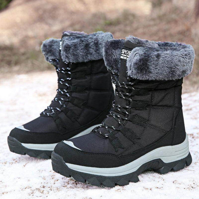 Velvet Warm Cotton Snow Boots High Cotton-padded Shoes - Magellan Fashion Shop