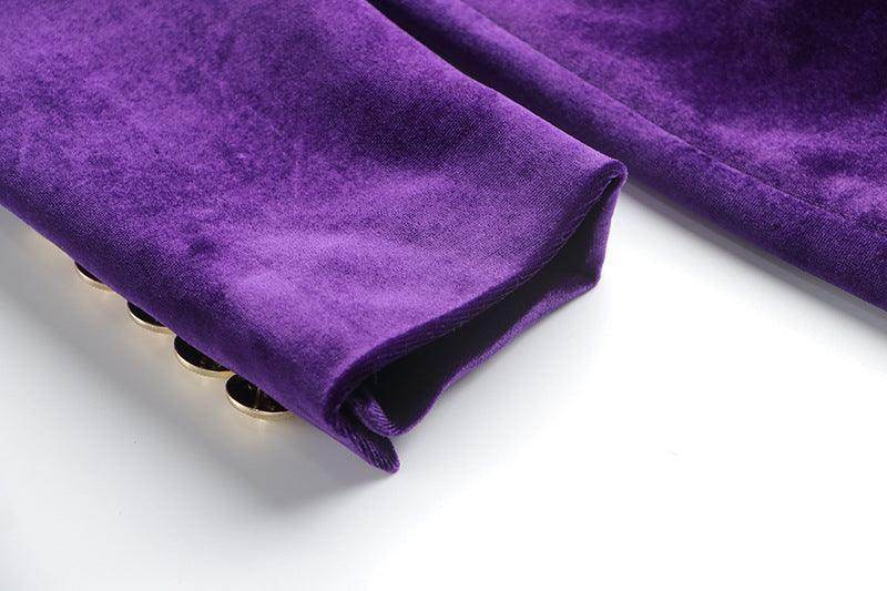 Women's Design Sense Niche Loose Velvet Dress Suit Skirt - Magellan Fashion Shop