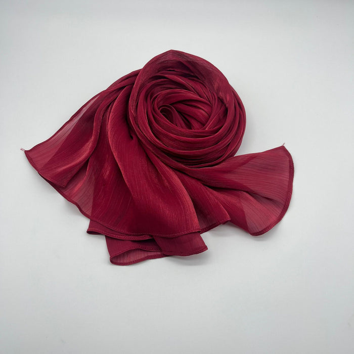 Shiny Satin Scarf Malay Scarf