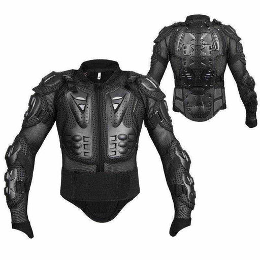 Black and red outdoor motorcycle riding armor protective gear jacket