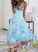 Women's Sleeveless Dress Exquisite Floral Print - Magellan Fashion Shop