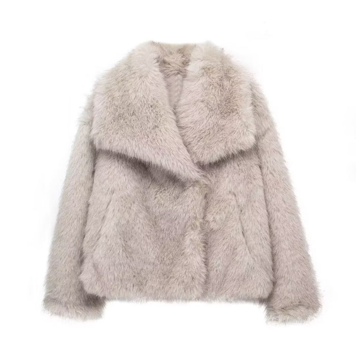 Winter Plush Coat  Warm Thicken Fluffy