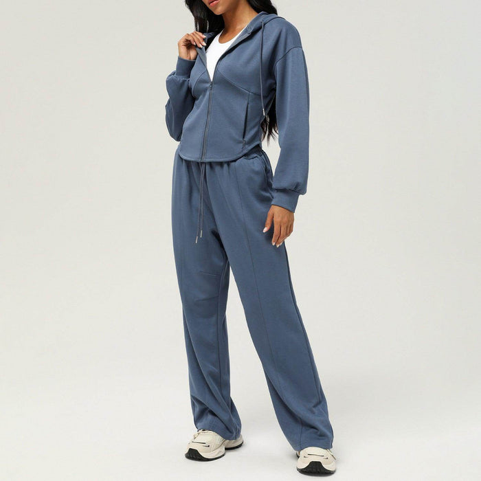 Leisure Sweatpants Loose Hooded Coat - Magellan Fashion Shop