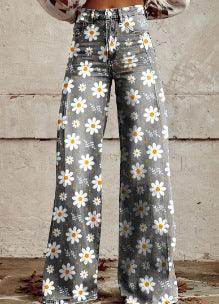 European And American Plus Size Women's Denim Casual Pants - Magellan Fashion Shop
