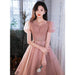 HOOR Women Luxury Puff Sleeve Backless Shiny Prom Gown - Magellan Fashion Shop