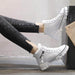 Warm High-top Leather Two Cotton Winter Shoes - Magellan Fashion Shop