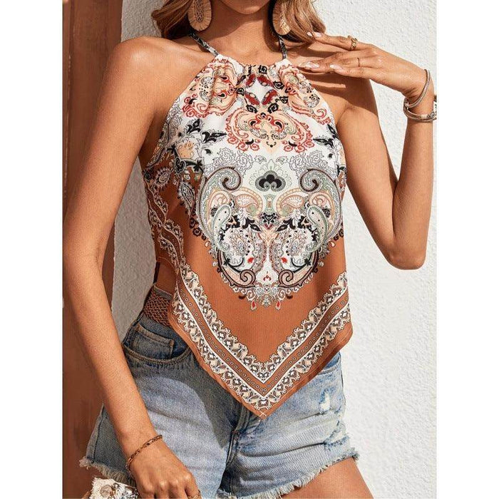 Summer Fashion Women's Wear Printed Camisole Top - Magellan Fashion Shop
