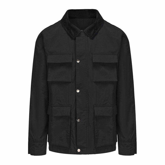 Fashion Solid Color Zipper Jacket Jacket Men - Magellan Fashion Shop