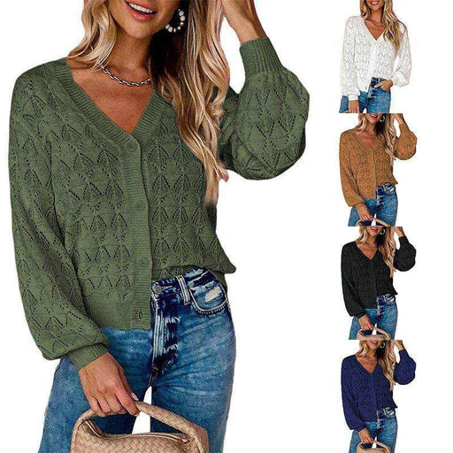 Fashion Short Cardigan Knitted Sweaters Women Autumn And Winter - Magellan Fashion Shop