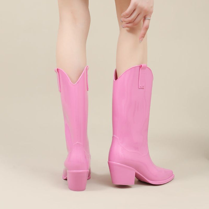 Women's rubber boots non-slip durable wear-resistant cold-resistant