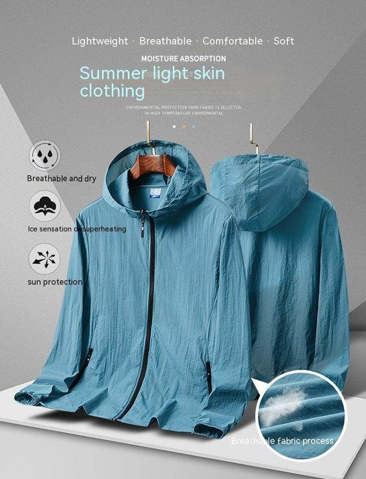 Hooded Sun Protection Clothing Men's Wind Shield UV Protection - Magellan Fashion Shop