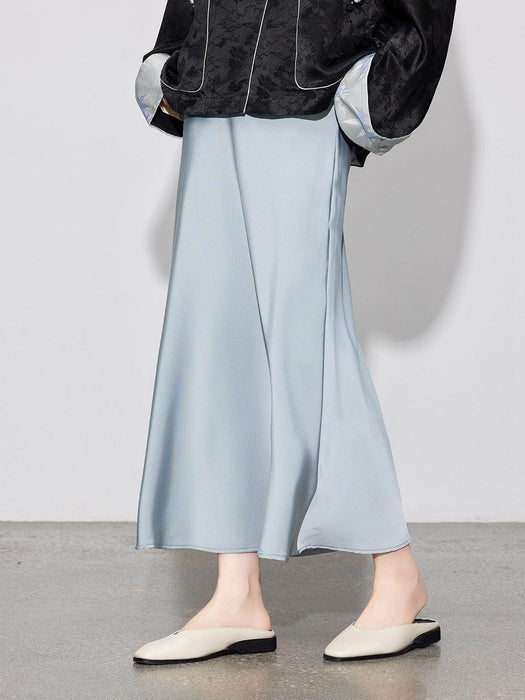 Satin Temperament Skirt - Magellan Fashion Shop