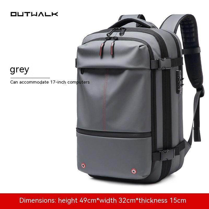 Travel Backpack Men's Business Multifunction Computer Bag Vacuum Compression Large-capacity Backpack - Magellan Fashion Shop