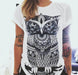 Punk Rock Sunflower Eyes Fashion Vintage Letter Print T-shirt - Magellan Fashion Shop
