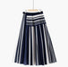 Simple Houndstooth Solid Color Stitching Contrast Color Pleated Skirt - Magellan Fashion Shop