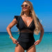 Fashion Ruffled Sleeve One-piece Swimsuit - Magellan Fashion Shop