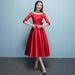 Western Style Summer Banquet Mid-length Elegant Party - Magellan Fashion Shop