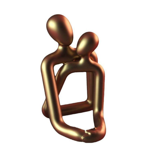 Heartwarming Loving Couple Resin Statue - A Timeless Modern Home Decor Accent For Bookshelves, Office Desks, And Nightstands Valentine's Day Gift - Magellan Fashion Shop