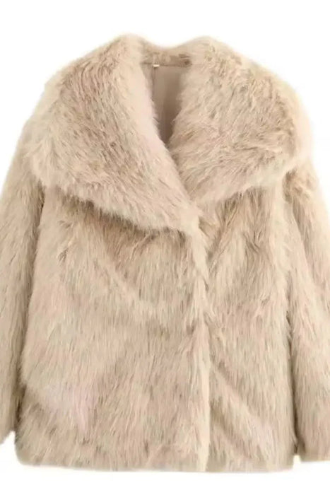 Luxurious faux fur coat