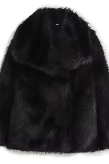 Luxurious faux fur coat